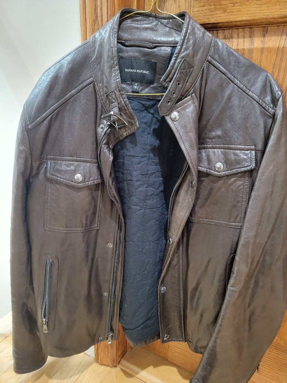 Gorgeous brown leather jacket NWOT